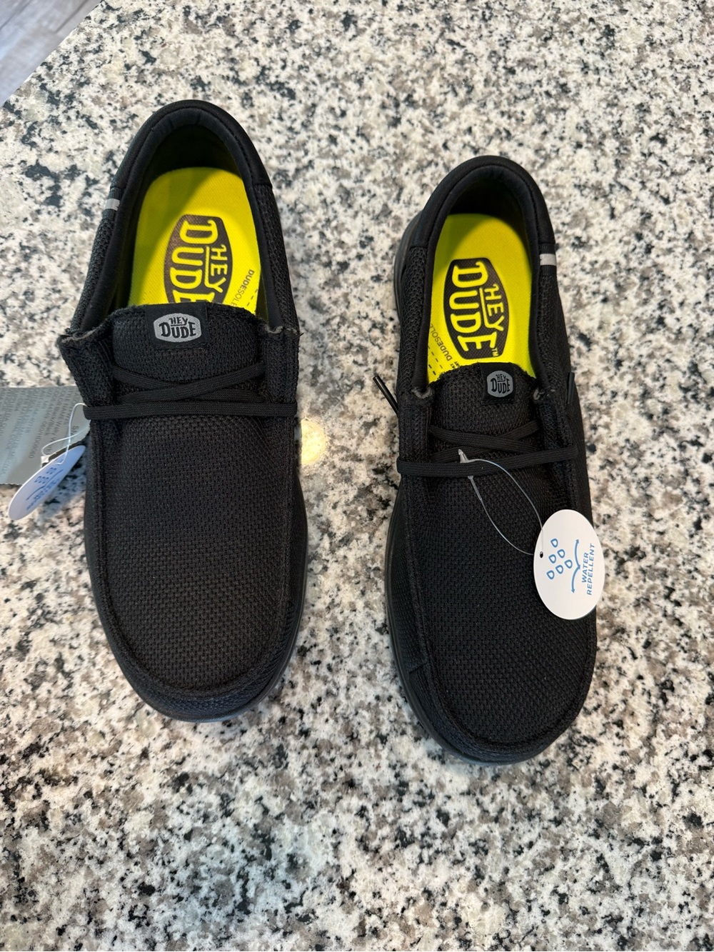 New Hey Dude Men's Black Lightweight Casual/work Water resistant/composite toe